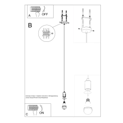 Lampa wisząca EDISON czarna SL.0152 Sollux Lighting