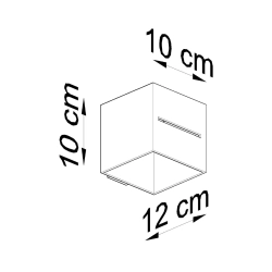 Kinkiet LOBO biały SL.0206 Sollux Lighting