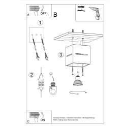 Plafon LOBO czarny SL.0207 Sollux Lighting