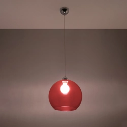 Lampa wisząca BALL czerwona SL.0253 Sollux Lighting
