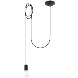 Lampa wisząca EDISON 1 LONG czarny SL.0369 Sollux Lighting