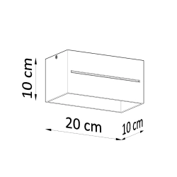 Plafon LOBO MAXI czarny SL.0384 Sollux Lighting