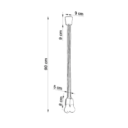 Lampa wisząca DIEGO 3 biała SL.0570 Sollux Lighting