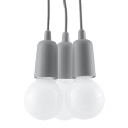 Lampa wisząca DIEGO 3 szara SL.0576 Sollux Lighting