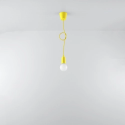Lampa wisząca DIEGO 1 żółta SL.0578 Sollux Lighting