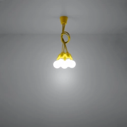 Lampa wisząca DIEGO 5 żółta SL.0580 Sollux Lighting