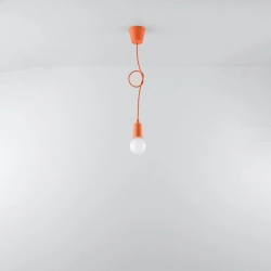 Lampa wisząca DIEGO 1 pomarańczowy SL.0584 Sollux Lighting