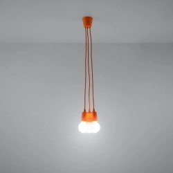 Lampa wisząca DIEGO 3 pomarańczowy SL.0585 Sollux Lighting