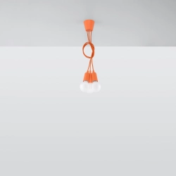 Lampa wisząca DIEGO 3 pomarańczowy SL.0585 Sollux Lighting