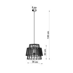 Lampa wisząca GATE biały SL.0662 Sollux Lighting