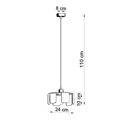 Lampa wisząca TULIP biały SL.0666 Sollux Lighting