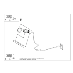 Lampa biurkowa INCLINE biała SL.0668 Sollux Lighting