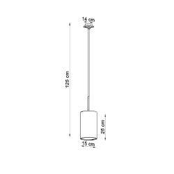 Żyrandol OTTO 15 biały SL.0741 Sollux Lighting