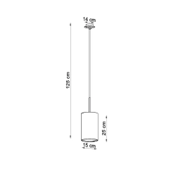 Żyrandol OTTO 15 czarny SL.0742 Sollux Lighting