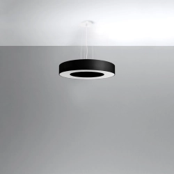 Żyrandol SATURNO SLIM 50 czarny SL.0750 Sollux Lighting