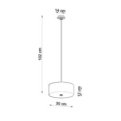 Żyrandol SKALA 30 biały SL.0755 Sollux Lighting