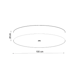 Plafon SKALA 100 czarny SL.0818 Sollux Lighting