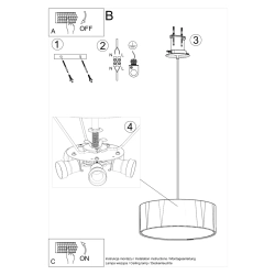 Żyrandol ROLLO 45 SL.0830 Sollux Lighting