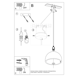 Lampa wisząca PABLITO SL.0847 Sollux Lighting