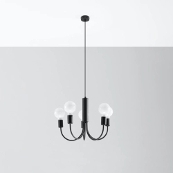 Żyrandol PICCOLO 5 czarny SL.0855 Sollux Lighting