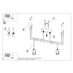 Żyrandol SALAMANCA 2 SL.0894 Sollux Lighting