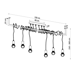 Żyrandol SALAMANCA 6 SL.0896 Sollux Lighting