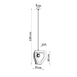 Lampa wisząca TRES biała SL.0929 Sollux Lighting