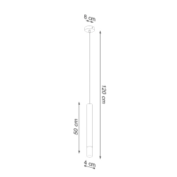 Lampa wisząca WEZYR 1 biała SL.0957 Sollux Lighting