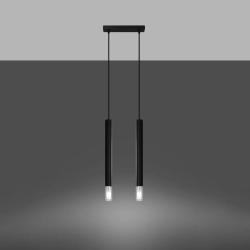 Lampa wisząca WEZYR 2 czarna SL.0961 Sollux Lighting