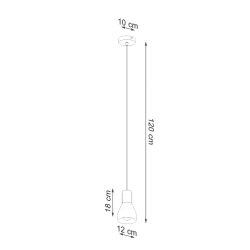 Lampa wisząca QUBIC czarna SL.0963 Sollux Lighting