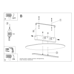 Plafon SALIA SL.1005 Sollux Lighting