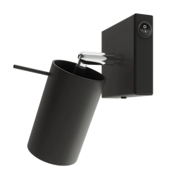 Kinkiet RING czarny z włącznikiem SL.1049 Sollux Lighting