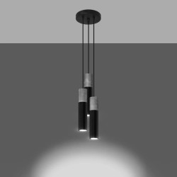 Lampa wisząca BORGIO 3P czarny SL.1081 Sollux Lighting