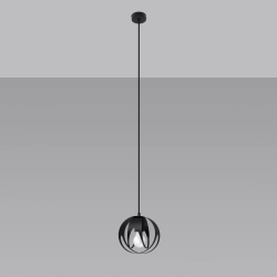 Lampa wisząca TULOS 1 czarna SL.1087 Sollux Lighting