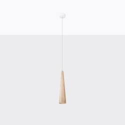 Lampa wisząca SULA 1 naturalne drewno SL.1100 Sollux Lighting