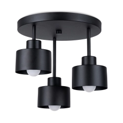 Plafon SAVAR 3 czarny SL.1131 Sollux Lighting