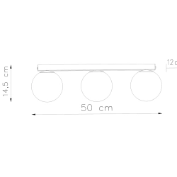 Plafon YOLI 3 biały SL.1148 Sollux Lighting