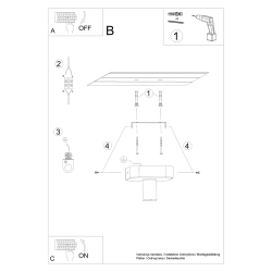 Plafon TAVO 1 SL.1156 Sollux Lighting