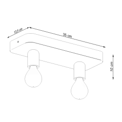 Plafon TAVO 2 SL.1157 Sollux Lighting