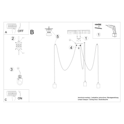 Żyrandol NESO 3 SL.1160 Sollux Lighting