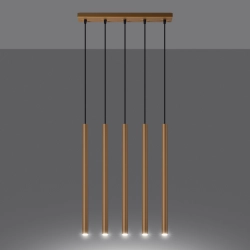 Lampa wisząca PASTELO 5L złota SL.1173 Sollux Lighting