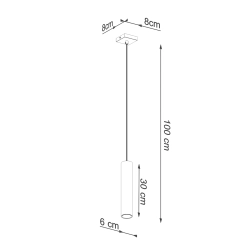 Lampa Wisząca LAGOS 1 złoty połysk SL.1200 Sollux Lighting