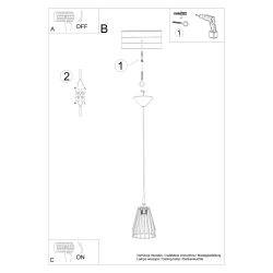 Lampa wisząca LEYO SL.1205 Sollux Lighting