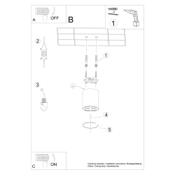 Plafon ZOE biały LED SL.1209 Sollux Lighting