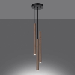 Lampa wisząca PASTELO 3P drewno SL.1268 Sollux Lighting