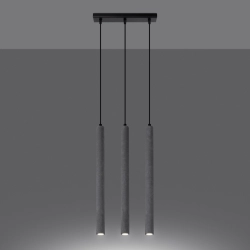 Lampa wisząca PASTELO 3L beton SL.1272 Sollux Lighting