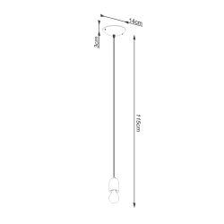 Lampa wisząca NESO 1 SL.1284 Sollux Lighting