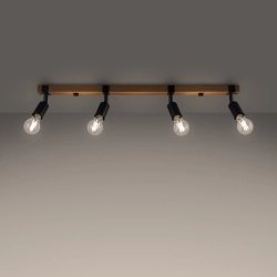 Plafon ZUCA 4 czarny SL.1298 Sollux Lighting