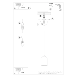 Lampa wisząca NIMIS SL.1306 Sollux Lighting