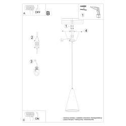 Lampa wisząca LOGE SL.1307 Sollux Lighting